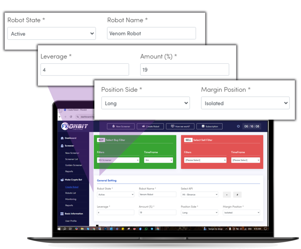 Cryptocurrency robot making UAE