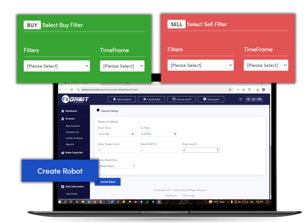 Cryptocurrency robot making UAE
