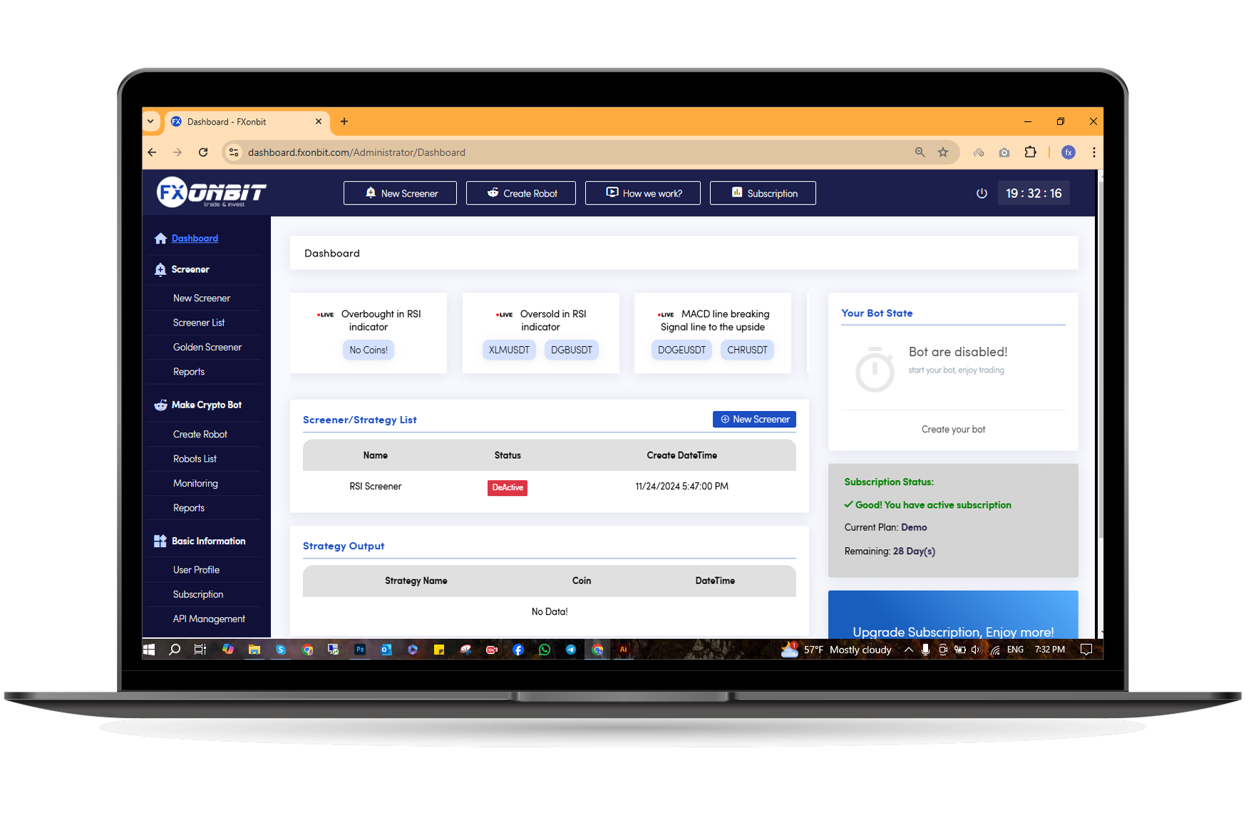 Cryptocurrency Screener Platform UAE
