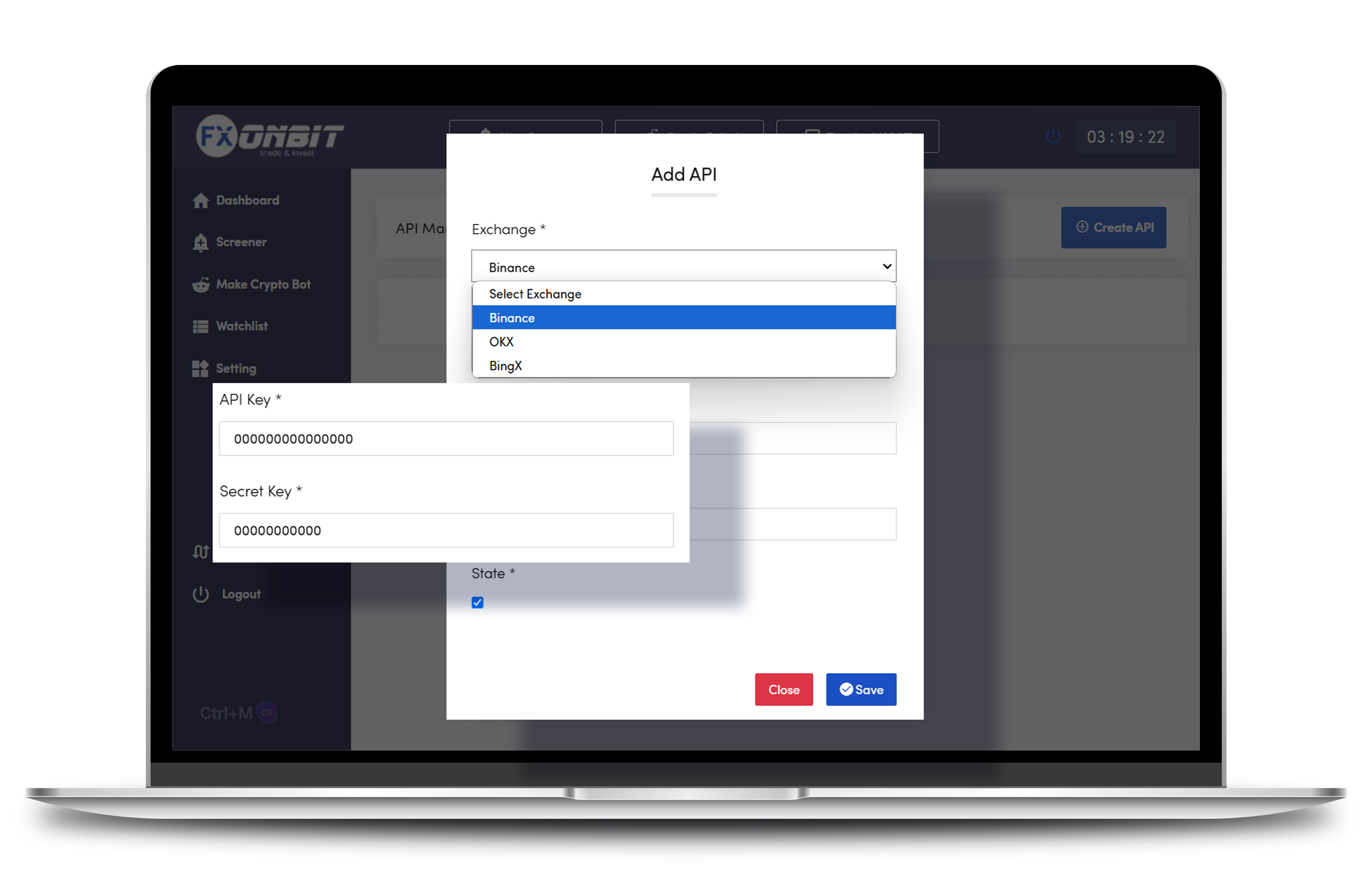 FXonbit AIP Connection - AIP Integration Exchanges