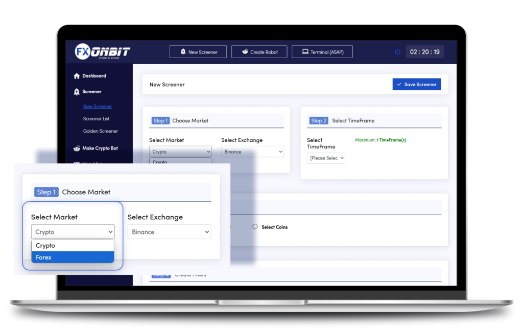 Crypto and Forex Screener with Advanced Automation