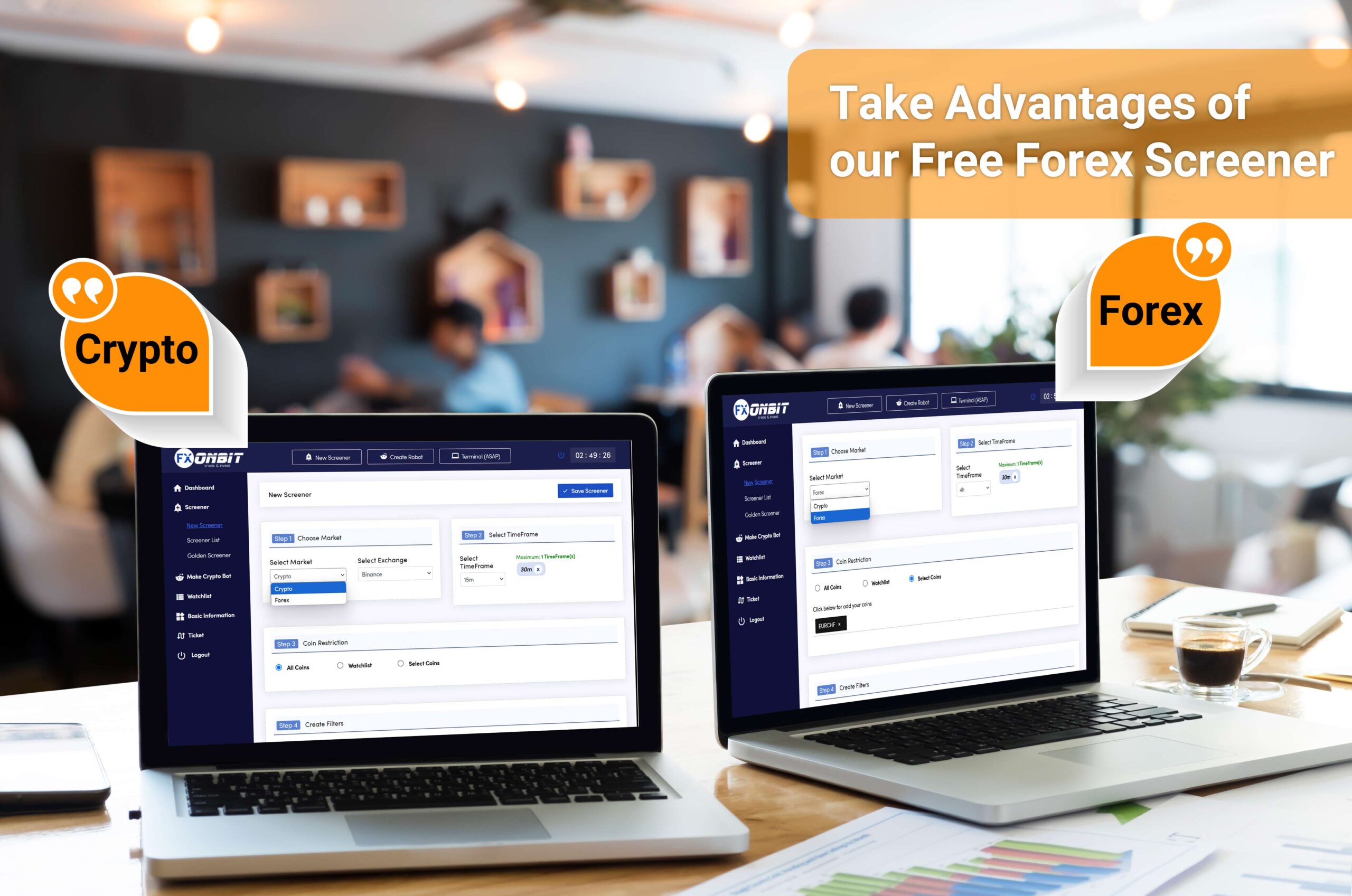 Crypto and Forex Screener with Advanced Automation