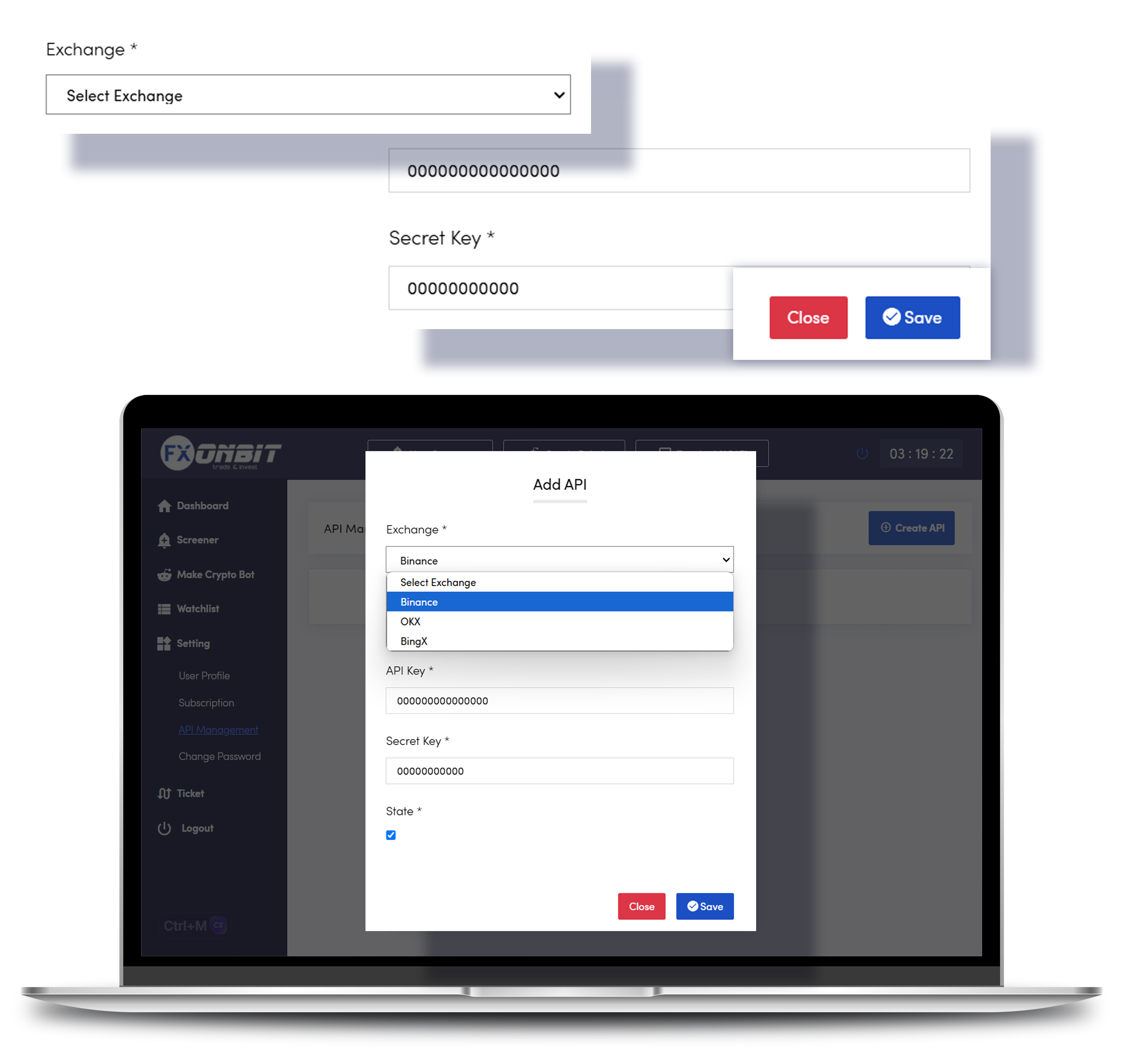 FXonbit AIP Connection - AIP Integration Exchanges